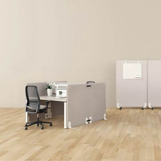 Cloison acoustique de séparation en tissu punaisable Moody